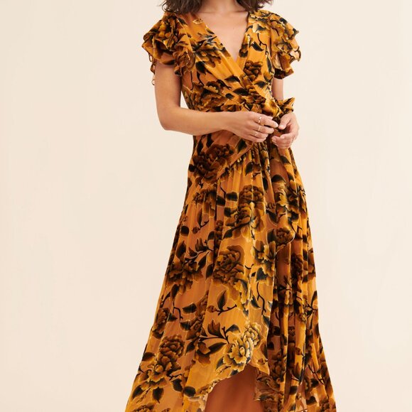 Hutch Zola Velvet Maxi Dress by Anthropologie - Picture 2 of 8